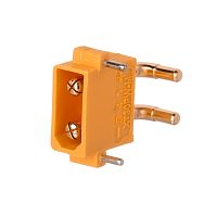 Разъем силовой XT30, 2 контакта, штекер на плату угловой XT30PW30-M.G.Y