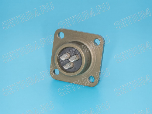 Разъём Amphenol серии MS  3 контакта, вилка на блок MS3102E-10SL-3P фото 2