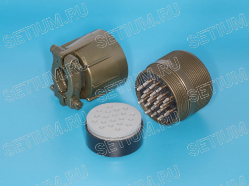 Разъём Amphenol серии MS 20 контактов, вилка на кабель, наружная резьба MS3101E-28-16P фото 2