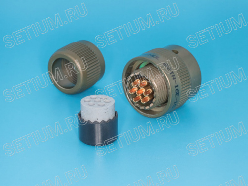 Разъём Amphenol серии 62IN  7 контактов, гнездо на кабель 62IN-16E-10-7S фото 2