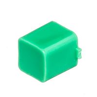 Колпачок квадратный для мини кнопки, зеленый