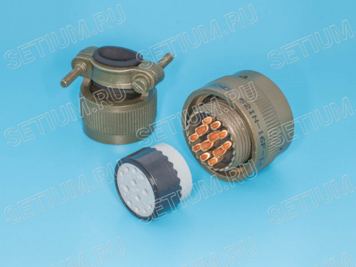 Разъём Amphenol серии 62IN 12 контактов, гнездо на кабель 62IN-16F-14-12S фото 2