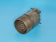 Разъём Amphenol серии MS 20 контактов, вилка на кабель, наружная резьба MS3101E-28-16P