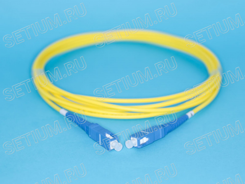 SC-SC патч-корд одномодовый, 2м (Simplex) SC-SC патч-корд одномодовый, 2м (Simplex) 12-FFS1F04-2M/9/125 SC/PC-SC/PC 3.0mm