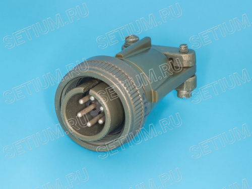 Разъём Amphenol серии MS  6 контактов, вилка на кабель MS3106E-14S-6P