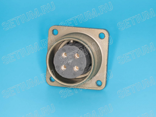 Разъём Amphenol серии MS  4 контакта, гнездо на блок MS3102E-18-4S