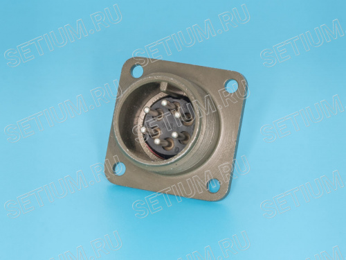 Разъём Amphenol серии MS  6 контактов, вилка на блок MS3102E-14S-6P