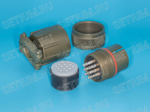 Разъём Amphenol серии MS 14 контактов, вилка на кабель MS3106E-20-27P фото 2
