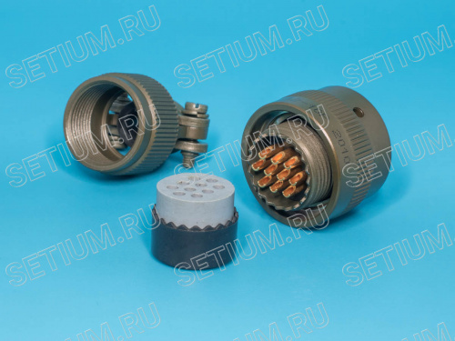 Разъём Amphenol серии 62IN 10 контактов, вилка на кабель фото 2 Разъём Amphenol серии 62IN 10 контактов, вилка на кабель 62IN-16F-12-10P фото 2