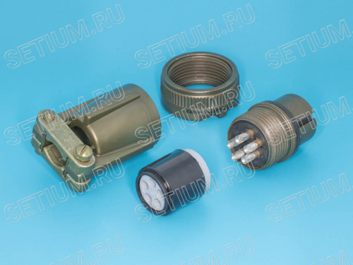 Разъём Amphenol серии MS  5 контактов, гнездо на кабель MS3106E-14S-5S фото 2