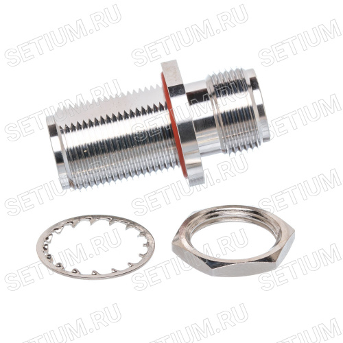 N I-коннектор гнездо-гнездо на приборный блок, крепление гайка N-IB фото 2