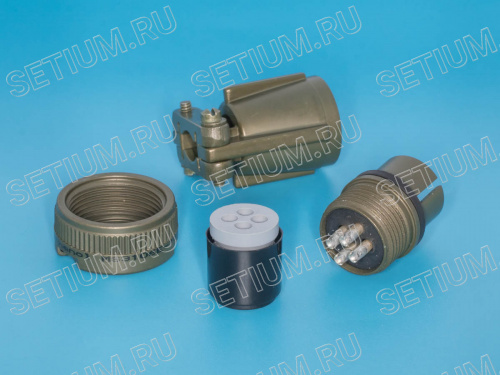 Разъём Amphenol серии MS 4 контакта, вилка на кабель фото 2 Разъём Amphenol серии MS 4 контакта, вилка на кабель MS3106E-14S-2P фото 2