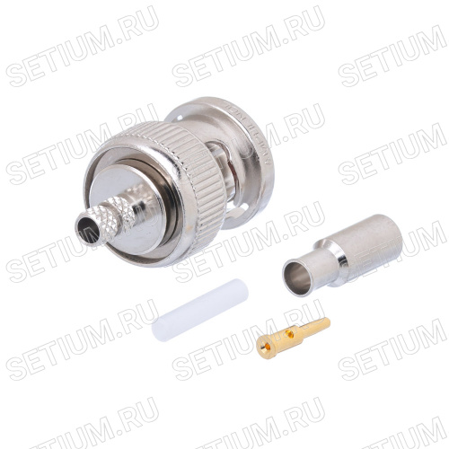 Разъем BNC Amphenol, вилка на кабель RG-174U, обжим фото 2 Разъем BNC Amphenol, вилка на кабель RG-174U, обжим 31-315-RFX фото 2