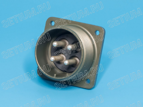 Разъём Amphenol серии MS  4 контакта, вилка на блок MS3102E-22-22P