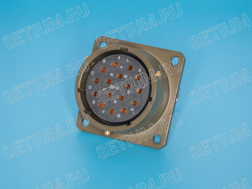 Разъём Amphenol серии 62IN 16 контактов, гнездо на блок 62IN-12E-20-16S