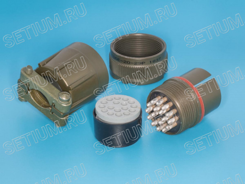 Разъём Amphenol серии MS 17 контактов, вилка на кабель MS3106E-20-29P фото 2