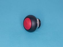 Кнопка круглая 12мм 125В 0,125А без фиксации, герметичная IP67, красная
