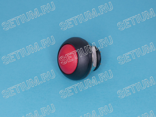 Кнопка круглая 12мм 125В 0,125А без фиксации, герметичная IP67, красная фото 6