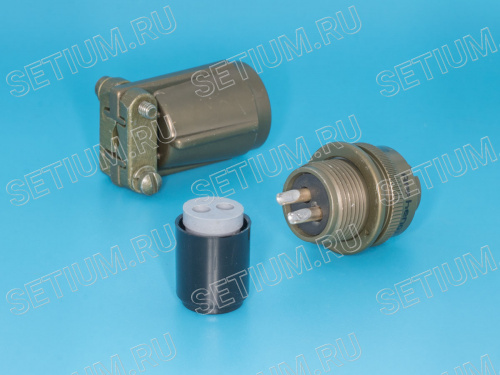 Разъём Amphenol серии MS  2 контакта, гнездо на кабель MS3106E-10SL-4S фото 3