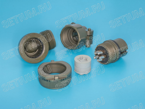 Разъём Amphenol серии MS  5 контактов, гнездо на кабель, прямой угол MS3108E-14S-5S фото 4