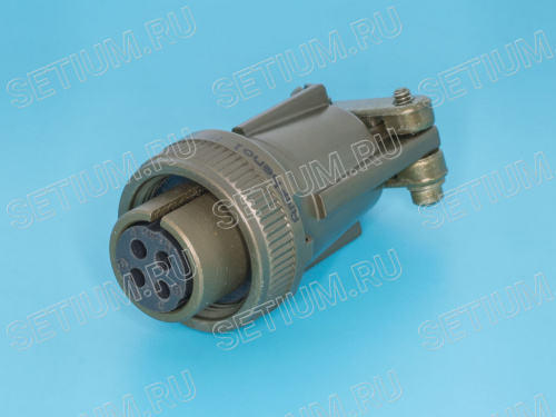 Разъём Amphenol серии MS  4 контакта, гнездо на кабель MS3106E-14S-2S