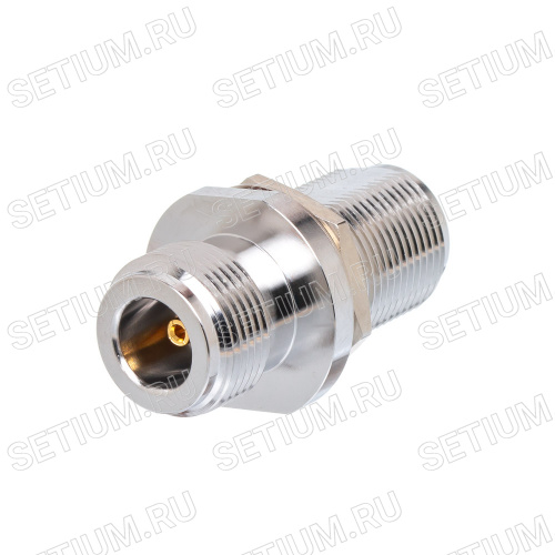 N I-коннектор гнездо-гнездо на приборный блок, крепление гайка N-IB