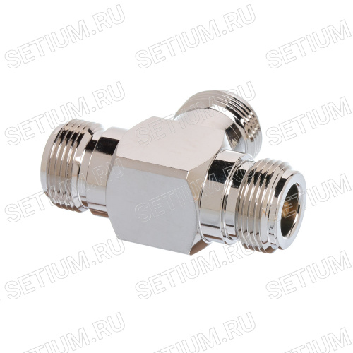 N T-коннектор, гнездо-гнездо-гнездо N-TJJJ фото 2