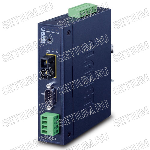 ICS-2102T Промышленный сервер последовательных устройств 1 порт RS232/RS422/RS485 + 1 порт Duplex SC