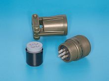 Разъём Amphenol серии MS  4 контакта, гнездо на кабель, наружная резьба MS3101E-14S-2S