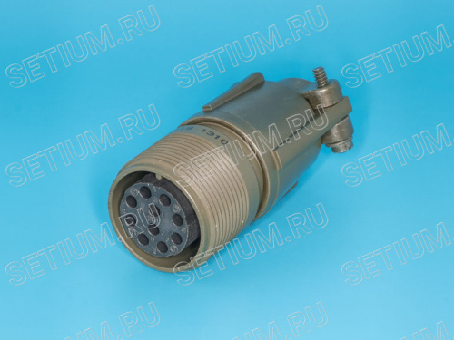 Разъём Amphenol серии MS 10 контактов, гнездо на кабель, наружная резьба MS3101E-18-1S
