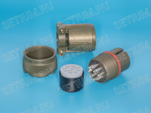 Разъём Amphenol серии MS 10 контактов, гнездо на кабель MS3106E-18-1S фото 2