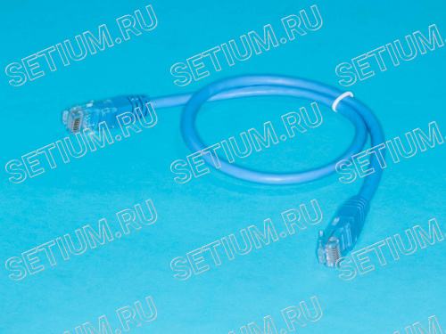 SC03-8P8C0.5-B Патч-корд (шнур) RJ-45 - RJ-45 кат.5е, 0,5м, синий