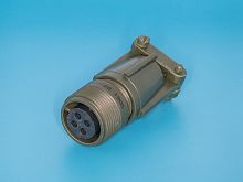 Разъём Amphenol серии MS  4 контакта, гнездо на кабель, наружная резьба MS3101E-14S-2S