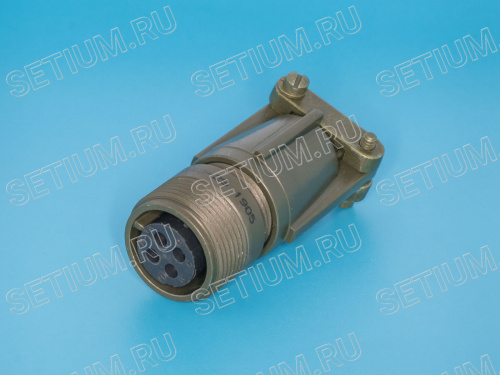Разъём Amphenol серии MS  4 контакта, гнездо на кабель, наружная резьба MS3101E-14S-2S