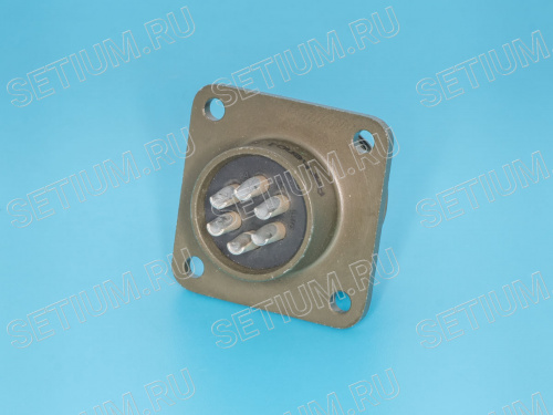 Разъём Amphenol серии MS  6 контактов, вилка на блок MS3102E-14S-6P фото 3