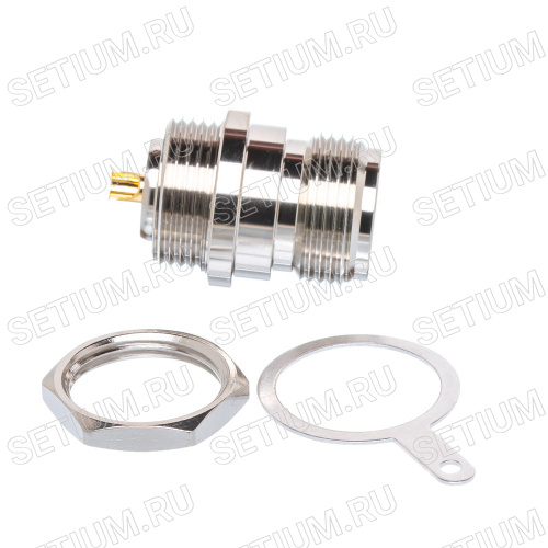 Разъем N гнездо на приборный блок, крепление гайка N-J фото 2