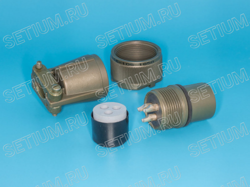 Разъём Amphenol серии MS  3 контакта, гнездо на кабель MS3106E-16-10S фото 4