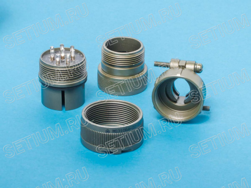 Разъём Amphenol серии MS  8 контактов, вилка на кабель MS3106E-22-18P фото 2