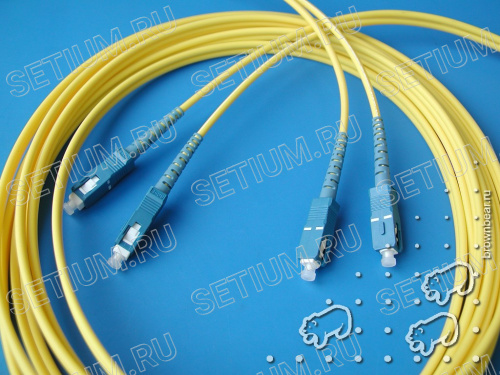 SC-SC патч-корд одномод 3м (Duplex) FPK-SC-SC-sm-dp-3 фото 2