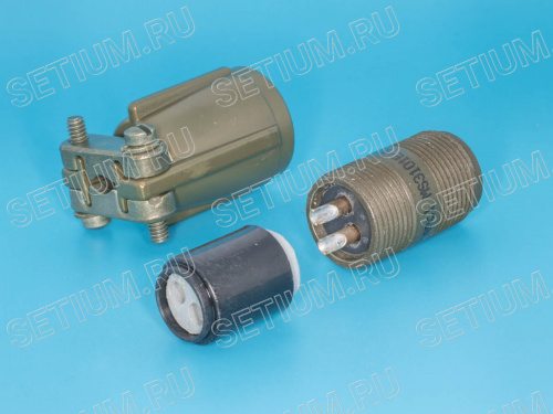 Разъём Amphenol серии MS  2 контакта, гнездо на кабель, наружная резьба MS3101E-10SL-4S фото 2