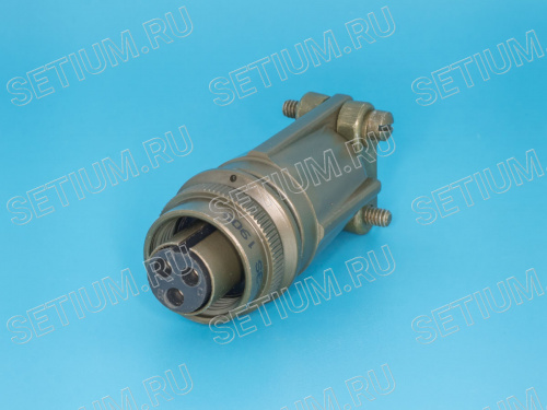 Разъём Amphenol серии MS  3 контакта, гнездо на кабель MS3106E-10SL-3S