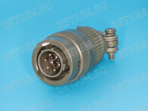 Разъём Amphenol серии 62IN  7 контактов, вилка на кабель 62IN-16F-10-7P