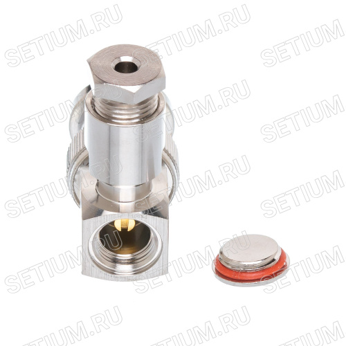 Разъем BNC штекер на кабель RG-174U, угловой, пайка BNC-LS174P фото 3