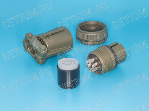 Разъём Amphenol серии MS  6 контактов, гнездо на кабель MS3106E-14S-6S фото 3