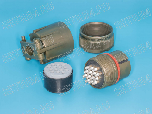 Разъём Amphenol серии MS 14 контактов, гнездо на кабель MS3106E-20-27S фото 4