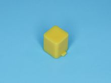 Колпачок квадратный для мини кнопки, желтый