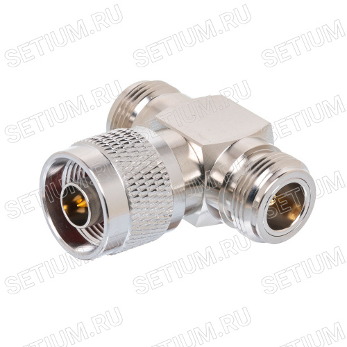 N T-коннектор, гнездо-штекер-гнездо N-T