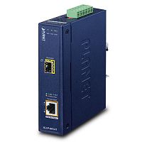 IGUP-805AT Промышленный медиаконвертер 1 порт 802.3bt PoE++ 1Гб/с + 1 SFP слот 1Гб/с