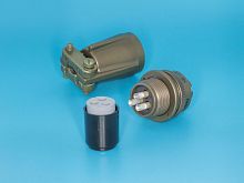 Разъём Amphenol серии MS  3 контакта, вилка на кабель MS3106E-10SL-3P