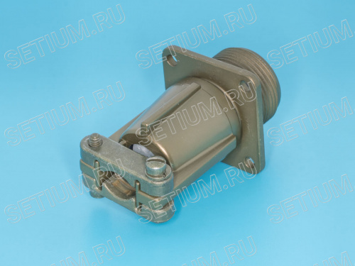 Разъём Amphenol серии MS  4 контакта, вилка на кабель, наружная резьба, крепление на панель MS3100E-14S-2P фото 3